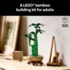 LEGO Botanicals Lucky Bamboo Building Set - Artificial Plant for Indoor Home Décor, Adults Ages 18+ - Fake Plant Decoration for Table, Desk, Office - Gift for Birthdays - 10344