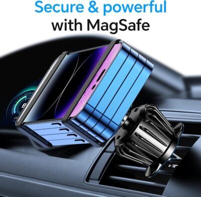 Kaistyle for Magsafe Car Mount【20 Strong Magnets】Magnetic Phone Holder for Car Phone Holder Mount Dash【360°】Cell Phone Holders for Your Car Accessories for Women Men iPhone 16 Pro Max 15 14 13 12 Plus