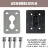 Spring Socket Wall Plate - Ultimate DIY Yoga Rehab Accessory for Home Panels