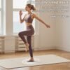 Foldable Yoga Mat Extra Thick 0.32 Inches Eco-Friendly POE Material, Non-Slip Design Fitness Mats, Multi-Purpose Workout Mats For Studio or Home Use (71 x 24 x 0.32 inches）
