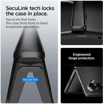 Spigen for Galaxy Z Fold 7 Case, Slim Armor Pro MagFit [Hinge Protection] [Fast Wireless Charging/Magnet for Galaxy] - Black