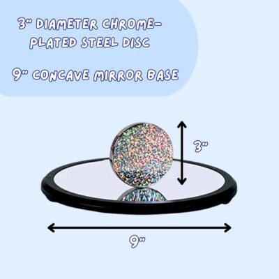 Toysmith Euler’s Disk – Create A Hypnotic Display of Light & Sound- Science Desk Decor for Home and Office – Physics Toys for Adults & Kids 8+