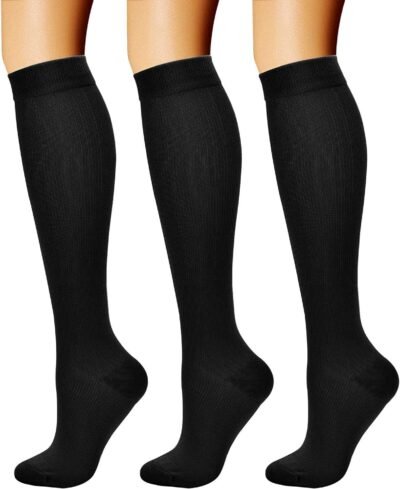 71Cez5bmURL._AC_SL1500_.jpg CHARMKING Compression Socks for Women & Men Circulation (3 Pairs) 15-20 mmHg is Best Support for Athletic Running Cycling