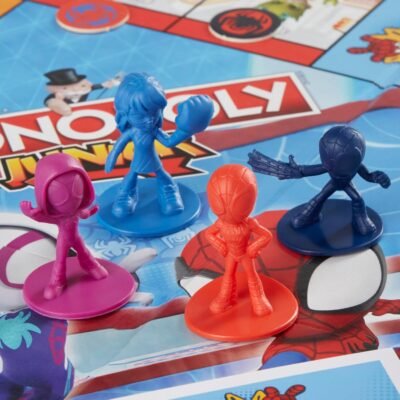 71D545YGLyL._AC_SL1500_.jpg Monopoly Junior: Marvel Spidey and His Amazing Friends Edition Board Game for Kids Ages 5+, with Artwork from The Animated Series, Kids Board Games (Amazon Exclusive)