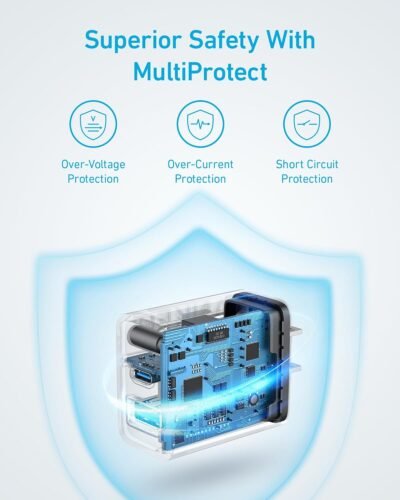 Anker iPhone 16 Charger, 2-Pack 20W Fast USB C Charger Block, for iPhone 16/16 Pro Max/15 Series/iPad Pro and More (Black, 2 Pack & 2 Cable)