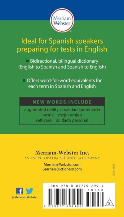 Merriam-Webster's Word-for-Word Spanish-English Dictionary (Multilingual, English and Spanish Edition)
