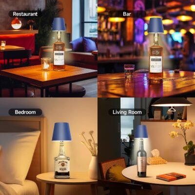 71KWPvGu7ML._AC_SL1500_.jpg 2025 New Wireless Bottle Lamp - LED Bottle Lights for Liquor & Wine Bottles, Cordless Lampshade, Whiskey Bottle Top Light, Bottle Stopper Night Light Kit, Rechargeable 3-Tone Touch-Dimmable