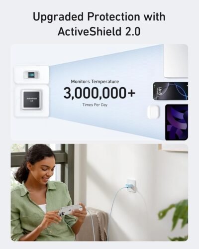 Anker Nano Charger, USB C GaN Charger 30W, PIQ 3.0 Foldable PPS Fast Charger for iPhone 16/15 and More Series, Galaxy, iPad, Compatible with MagSafe