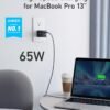 Anker USB C Charger(Nano II 65W), PPS 3-Port Fast Compact Foldable Wall Charger for MacBook Pro/Air, iPad Pro, Galaxy S20, Dell XPS 13, Note 20/10+, iPhone 16/16 Pro, Steam Deck, and More