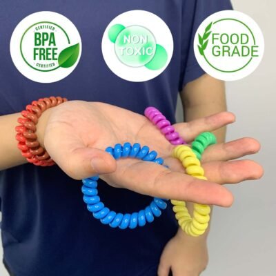 Chew Necklaces Bracelets for Sensory Kids(12 Pack) - Stretchy Coil Necklace Bracelet Set for Children with Autism, SDP, ADHD, ADD - Oral Sensory Chew Toys Reduce Stress and Anxiety