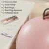71OOKePahDL._AC_SL1500_.jpg YOTTOY Anti-Burst Exercise Ball for Working Out, Yoga & Pregnancy, Extra Thick Workout Ball for Physical Therapy & Fitness