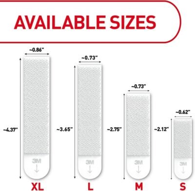 Command 20 lb XL Heavyweight Picture Hanging Strips 16 Pairs (32 Command Strips), Damage-Free Hanging Picture Hangers, Heavy Duty Wall Hanging Strips for Home Decor, White Adhesive Strips