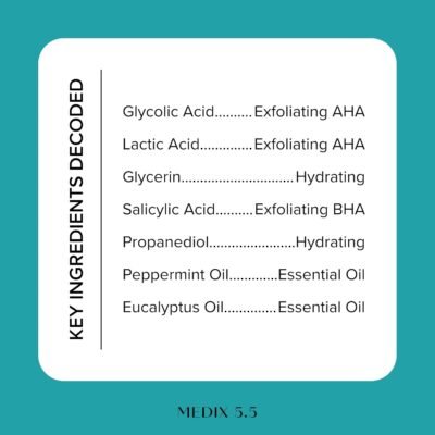 71PgwZCFF7L._SL1500_.jpg Medix 5.5 Glycolic Acid + Lactic Acid Exfoliating Body Wash Gel | KP Bump Eraser | AHA Exfoliant Skin Care Body Cleanser | Keratosis Pilaris & Acne | Anti Aging AHA Foaming Body & Face Wash, 2-Pack