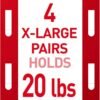 Command 20 lb XL Heavyweight Picture Hanging Strips 16 Pairs (32 Command Strips), Damage-Free Hanging Picture Hangers, Heavy Duty Wall Hanging Strips for Home Decor, White Adhesive Strips