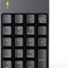 Wired Number Pad, USB Numeric Keypad 19 Key Number Keypad Keyboard for Laptop PC Computer Notebook, Big Print Letters - Black