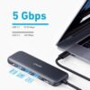 Anker USB C Hub, 5-in-1 USBC to HDMI Splitter with 4K Display, 1 x Powered USB-C 5Gbps & 2×Powered USB-A 3.0 5Gbps Data Ports for MacBook Pro, MacBook Air, Dell and More