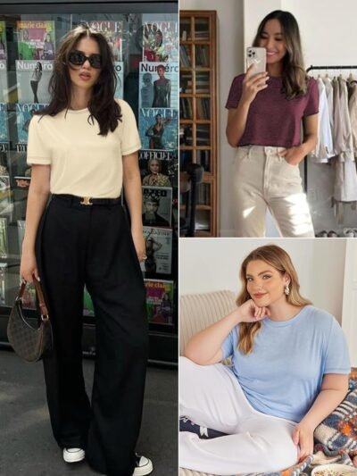 ATHMILE Womens T Shirt Summer Tops Short Sleeve Fashion Basic Casual Oversized Beach Vacation Clothes 2025 Trendy