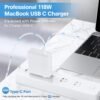 Mac Book Pro Charger - 118W USB C Charger Fast Charger Compatible with MacBook pro/Air, M1 M2 M3 M4, ipad Pro, Samsung Galaxy and All USB C Device, Include Charge Cable