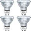 GU10 Halogen Bulbs 50W 120V MR16 for Scent Wax Burner, Dimmable Warm White, Pack of 4