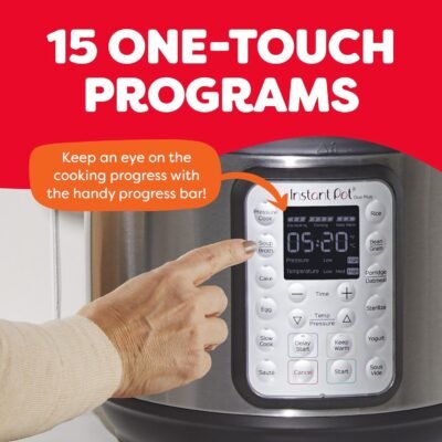 71U6MijBm4L._AC_SL1500_.jpg Instant Pot Duo Plus 9-in-1 Multicooker, Pressure Cooker, Slow Cook, Rice Maker, Steamer, Sauté, Yogurt, Warmer & Sterilizer, Includes App With Over 800 Recipes, Stainless Steel, 6 Quarts