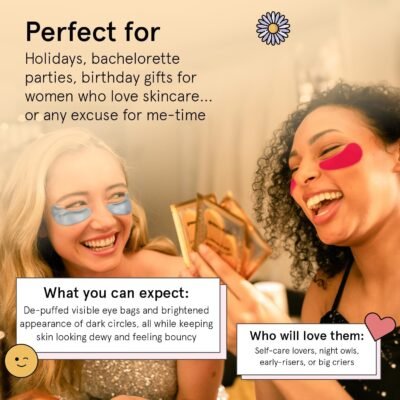 grace & stella Award Winning Under Eye Mask - Travel Essentials - Birthday Gifts for Women - Gel Eye Patches for Dark Circles, Puffy Eyes, Wrinkles, Undereye Bags - Vegan - Self Care (24 Pairs, Gold)