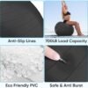 APEXUP Yoga & Pilates Ball - Anti Slip Heavy Duty Gym Ball for Fitness, Balance & Core Workout