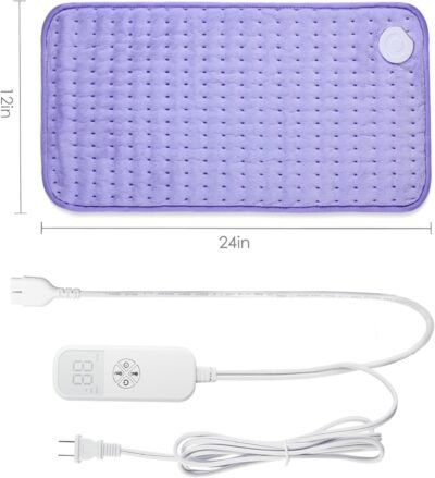 71Wvew6xEnL._AC_SL1500_.jpg Heating Pad for Back Pain Cramps Relief - Electric Heating Pad for Neck/Shoulder/Muscle Pain - 6 Heat Settings, Auto Off, Moist Heat Options, Machine Washable, Mothers Day Gifts for Mom, Women - XL