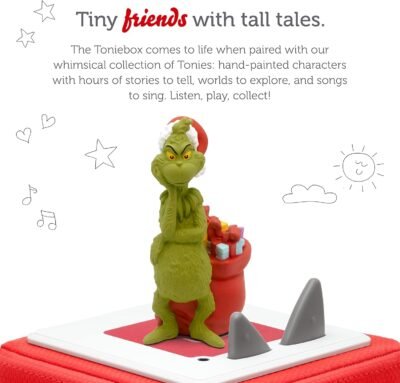 Tonies Grinch Audio Toy Figurine from How The Grinch Stole Christmas by Dr. Seuss