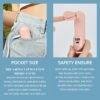 JISULIFE Handheld Mini Fan, 3 IN 1 USB Rechargeable Portable Fan [12-19 Working Hours] with Power Bank, Flashlight, Pocket Design for Travel/Summer/Concerts/Lash, Gifts for Women (Pink)
