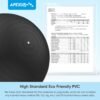 APEXUP Yoga & Pilates Ball - Anti Slip Heavy Duty Gym Ball for Fitness, Balance & Core Workout