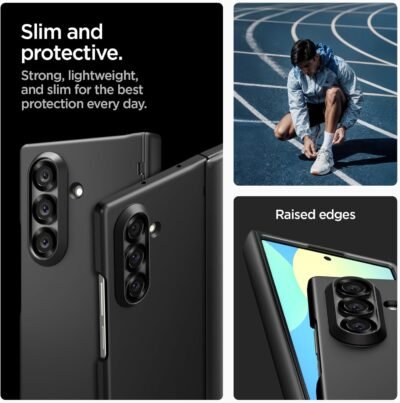 Spigen for Galaxy Z Fold 7 Case, Airfit Pro Magfit [Hinge Protection] [Qi2.1 Certified/Magnet for Galaxy] - Black