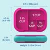 71ao5-uCnhL._AC_SL1500_.jpg Bentgo Chill Kids Leak-Proof Lunch Box - 4-Compartment Bento Box with Built-In Ice Pack, 3.3 Cup Capacity, PFAS & BPA-Free, Microwave & Dishwasher Safe, Ideal Size for Ages 3 to 7 (Fuchsia/Teal)