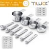 TILUCK Stainless Steel Measuring Cups & Spoons Set, Cups and Spoons,Kitchen Gadgets for Cooking & Baking (10)