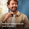 Philips 2200 Series Fully Automatic Espresso Machine, Classic Milk Frother, 2 Coffee Varieties, Intuitive Touch Display, 100% Ceramic Grinder, AquaClean Filter, Aroma Seal, Black (EP2220/14)