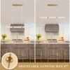 Modern Linear Chandelier Gold Linear Pendant Light Fixture, LED Dimmable Island Chandelier for Kitchen Island, Dining Room, and Living Room, Easy to Install.