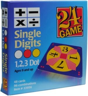 24 Game: 48 Card Deck, Single Digit Cards Math Game