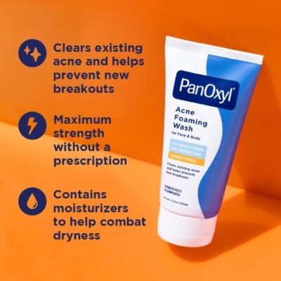 PanOxyl 10% Acne Foaming Wash 5.5 Ounce (Pack of 1)