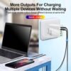 UK Ireland USB C Charger Block, LiFiYiRc 65W 6.6A 2 USB C 3 USB A Ports Plug for England Ireland Hong Kong, Type G Adapter Compatible for iPhone 16 15 14 13 12 11 Pro Max XS XR X SE Plus, Samsung