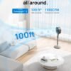 71fNRGIqgKL._AC_SL1500_.jpg Dreo Smart Fan for Bedroom, 120°+105° Omni-directional Oscillating Standing Fans with Remote, 100ft Quiet Floor Fan for Room, Wi-Fi/Voice/Alexa, 6 Modes, 8 Speeds, 37-43'' Height, 8H Timer, DC Motor