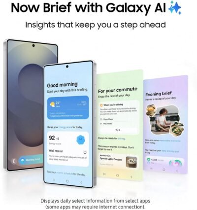 Samsung Galaxy S25 Ultra 512GB AI Smartphone, Unlocked Android, AI Night Mode Camera, Snapdragon 8 Elite Fast Processor, 5000mAh Battery, Built-in S Pen, 2025, US 1 Yr Warranty, Titanium Whitesilver