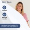 Queen Size 4 Piece Sheet Set - Comfy Breathable & Cooling Bed Sheets Set - Hotel Luxury Bedding for Women, Men, Kids & Teens - Deep Pockets, Easy Secure Fit, Soft and Wrinkle Free - Oeko-Tex - White