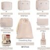BAGAIL 8 Set Packing Cubes Luggage Packing Organizers for Travel Accessories-Cream