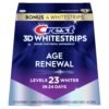 71hUhDE3-JL._SL1500_.jpg Crest 3D Whitestrips Age Renewal – Teeth Whitening Kit, 24 Treatments (20 + 4 Bonus), Each with 1 Upper/1Lower, 48 Strips – Crest 3DWhite Teeth Whitening Strips