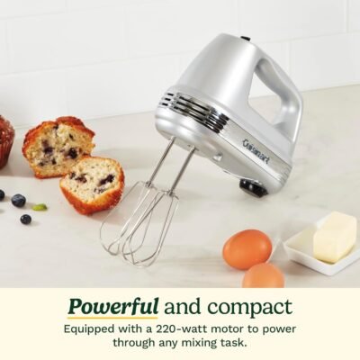 71itFVbPA6L._AC_SL1500_.jpg Cuisinart HM-90BCS Power Advantage Plus 9-Speed Handheld Mixer with Storage Case, Brushed Chrome
