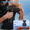 Massage Gun, Muscle Massage Gun for Athletes Handheld Electric Deep Tissue Back Massager, Percussion Massage Device for Pain Relief with 30 Speed Levels 9 Heads