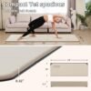 Foldable Yoga Mat Extra Thick 0.32 Inches Eco-Friendly POE Material, Non-Slip Design Fitness Mats, Multi-Purpose Workout Mats For Studio or Home Use (71 x 24 x 0.32 inches）