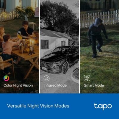 Tapo 2K 3MP Indoor/Outdoor Dual Lens Pan/Tilt Security Camera – 130° Wide-Angle + 6mm Telephoto, 360° Pan, Free Person/Vehicle Detection, SD/Cloud Storage, Works w/Alexa & Google Home – HybridCam Duo