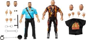 Mattel WWE Coliseum Collection Action Figure 2-Pack with Bam Bam Bigelow & Big Boss Man 6-inch Collectibles & Accessories Including Swappable Parts (Amazon Exclusive)