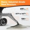 Mud Mixer 18 inch MMAC-0133 Chute Extension，Designed specifically for Mud Mixer MMXR-3221，Multiple Adjustable Angles of 15, 25 and 35, Auitable for More Concrete Pouring Scenarios,Grey