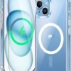 71rcEA0vVcL._AC_SL1500_.jpg FNTCASE for iPhone 15 Case: for iPhone 14 | iPhone 13 Case Support Magnetic Charging Military Grade Drop Protection Anti Yellowing | Rugged Shockproof Phone Cover - 6.1 inch (Clear)